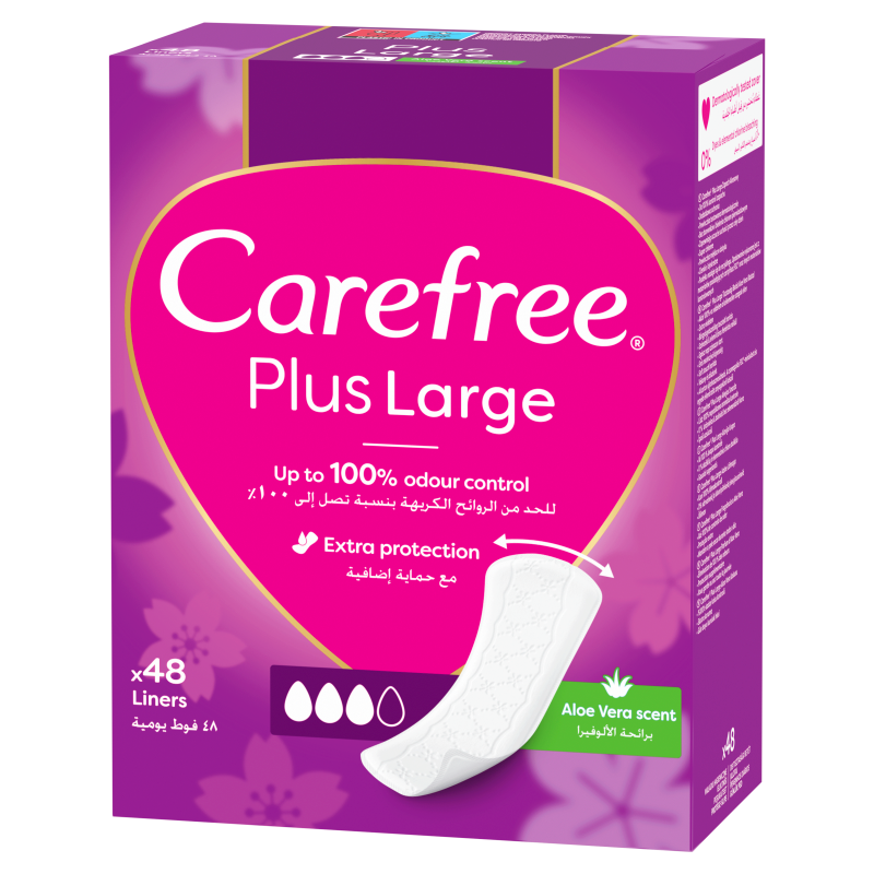 CAREFREE PLUS Wkładki higieniczne Aloe