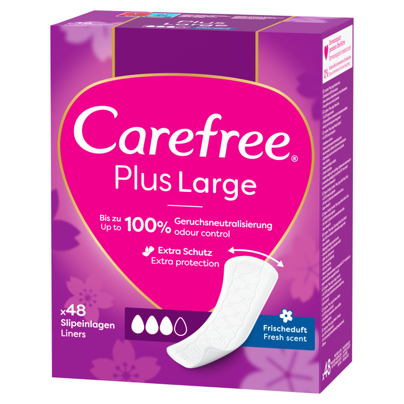 CAREFREE PLUS Wkładki higieniczne świeży zapach