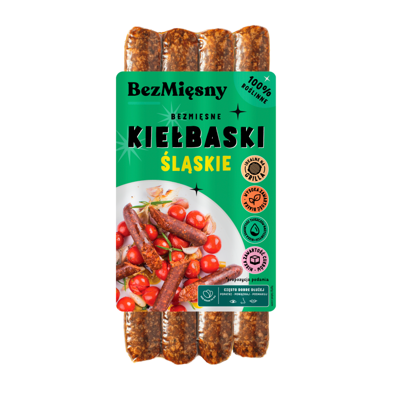 BEZMIĘSNY Bezmięsne Kiełbaski Śląskie