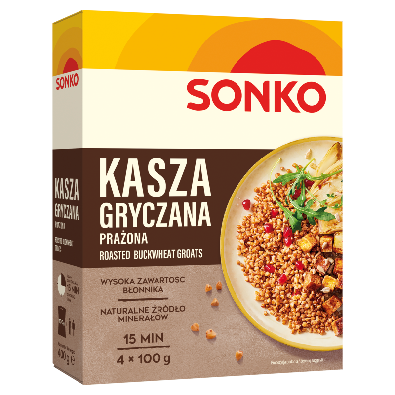 SONKO Kasza gryczana prażona (4x100g) frisco.pl