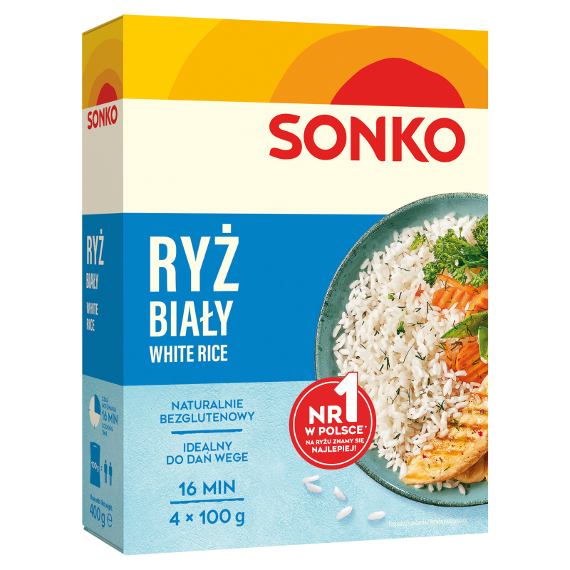 SONKO Ryż biały (4x100g) frisco.pl