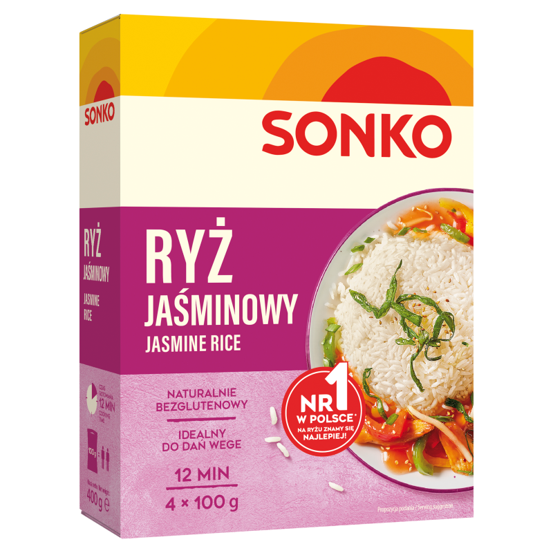 SONKO Ryż jaśminowy (4x100g) frisco.pl