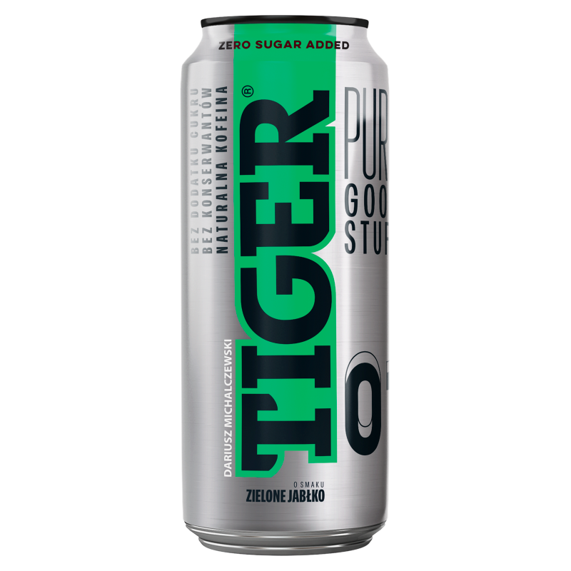 TIGER Gazowany napój energetyzujący o smaku zielone jabłko frisco.pl