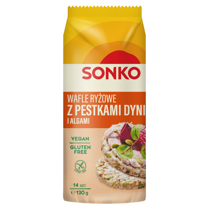 SONKO Wafle ryżowe z pestkami dyni frisco.pl
