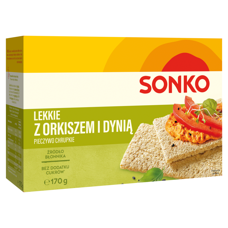 SONKO Pieczywo lekkie z orkiszem i dynią