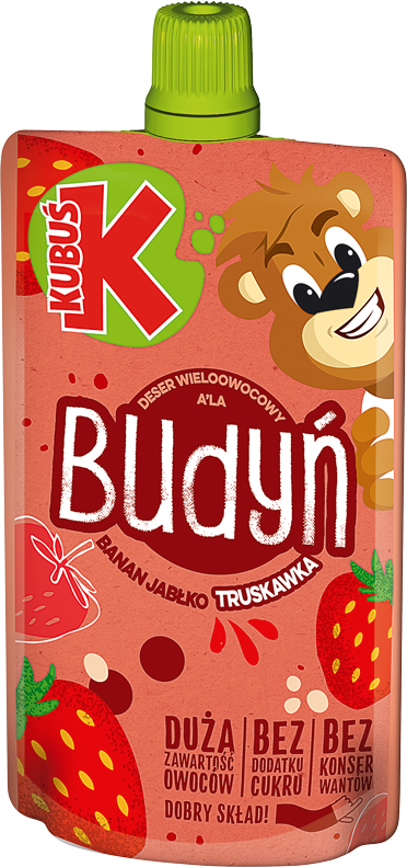 KUBUŚ Deser a'la budyń banan jabłko truskawka frisco.pl