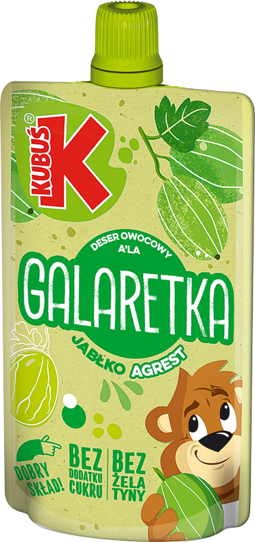 KUBUŚ Deser a'la galaretka jabłko-agrest frisco.pl