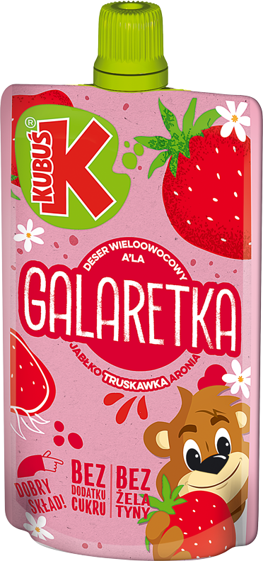KUBUŚ Deser a'la galaretka jabłko truskawka aronia frisco.pl