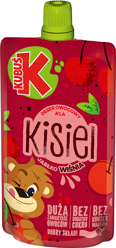 KUBUŚ Deser a'la kisiel jabłko-wiśnia