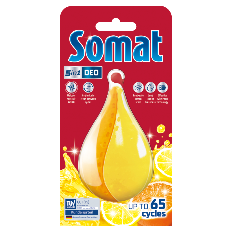 SOMAT Deo Duo-Perls Odświeżacz do zmywarek cytrynowo-pomarańczowy frisco.pl