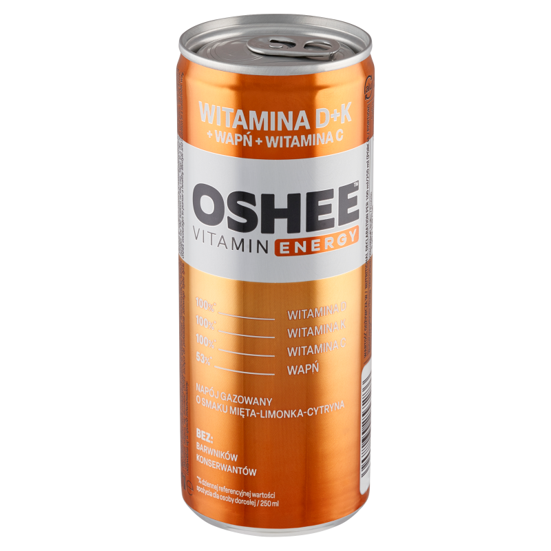 OSHEE Vitamin Energy Napój gazowany o smaku mięta-limonka-cytryna