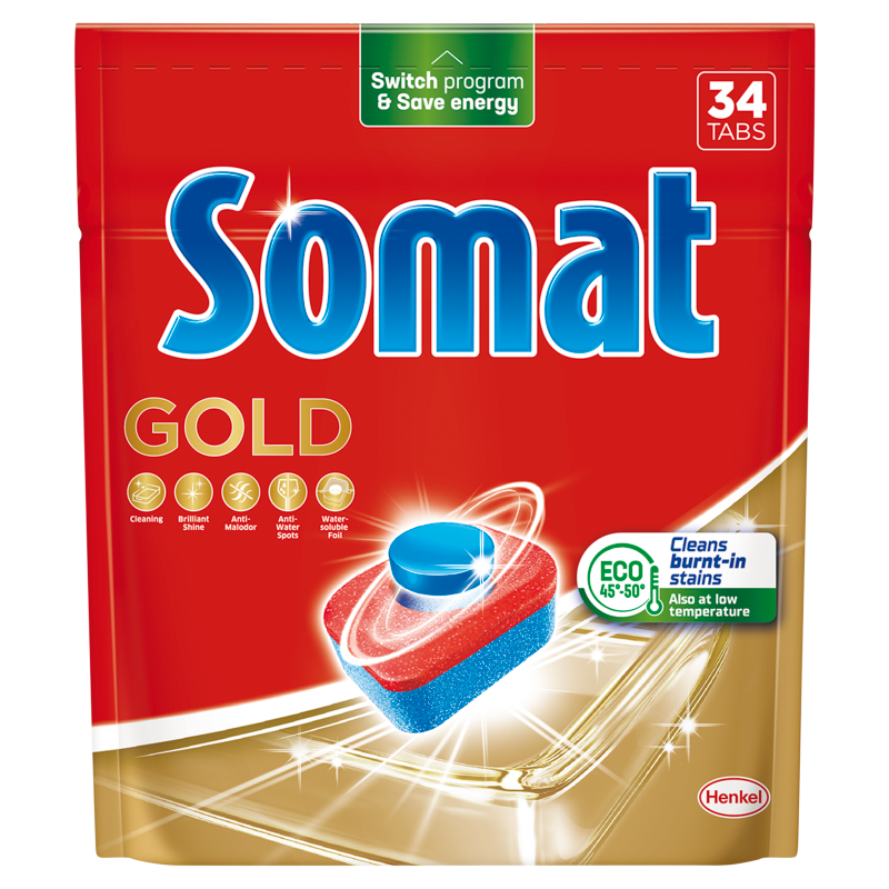 SOMAT Gold Tabletki do zmywarki 34 szt. frisco.pl