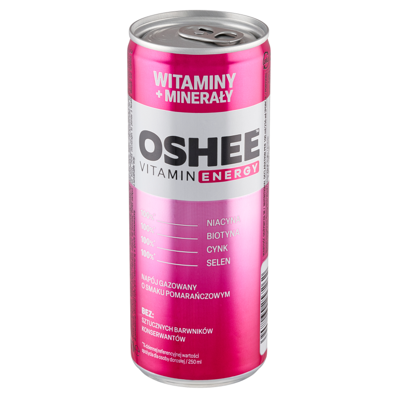 OSHEE Vitamin Energy Napój gazowany o smaku pomarańczowym