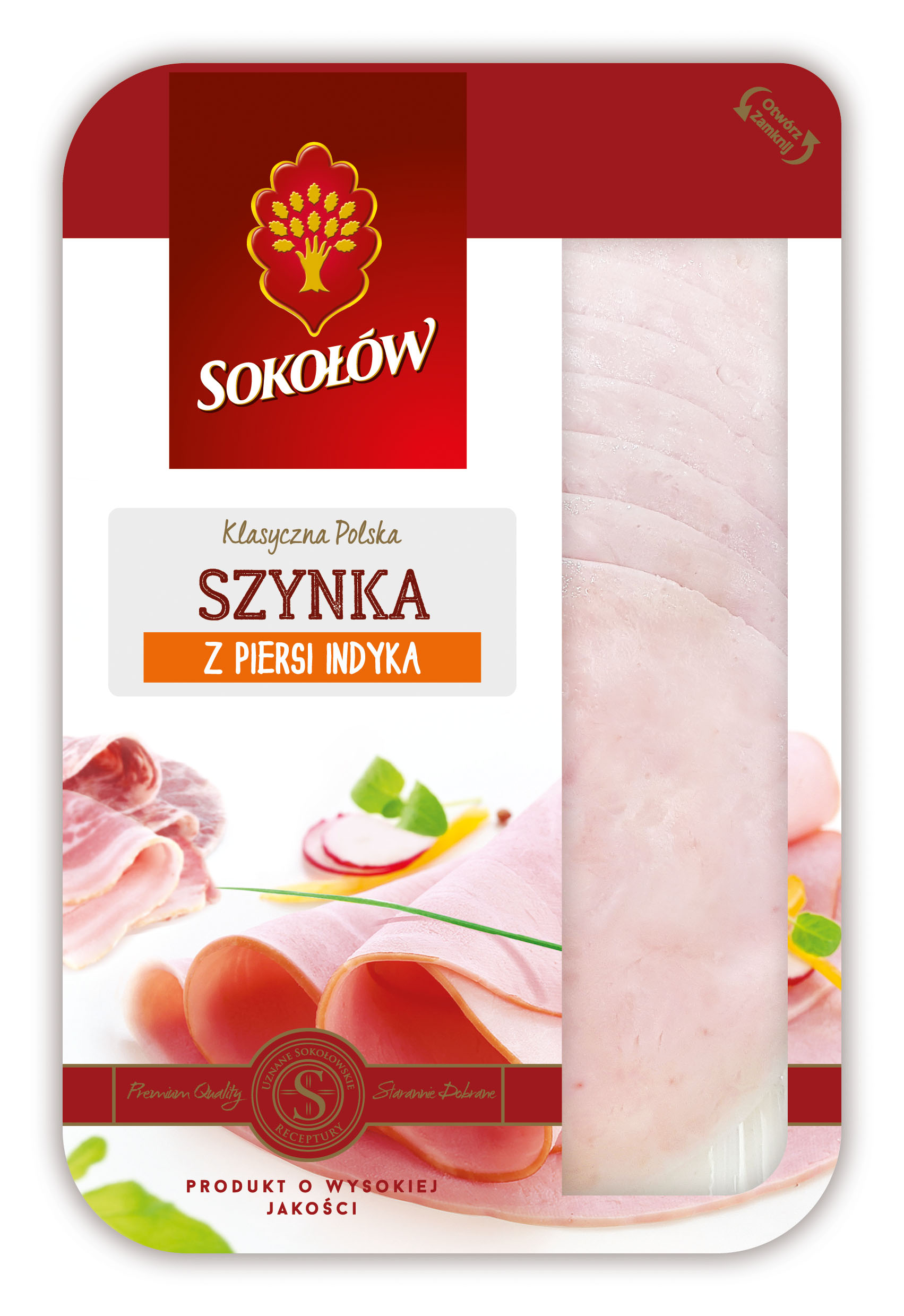 SOKOŁÓW Klasyczny Polski Szynka z piersi indyka - plastry frisco.pl