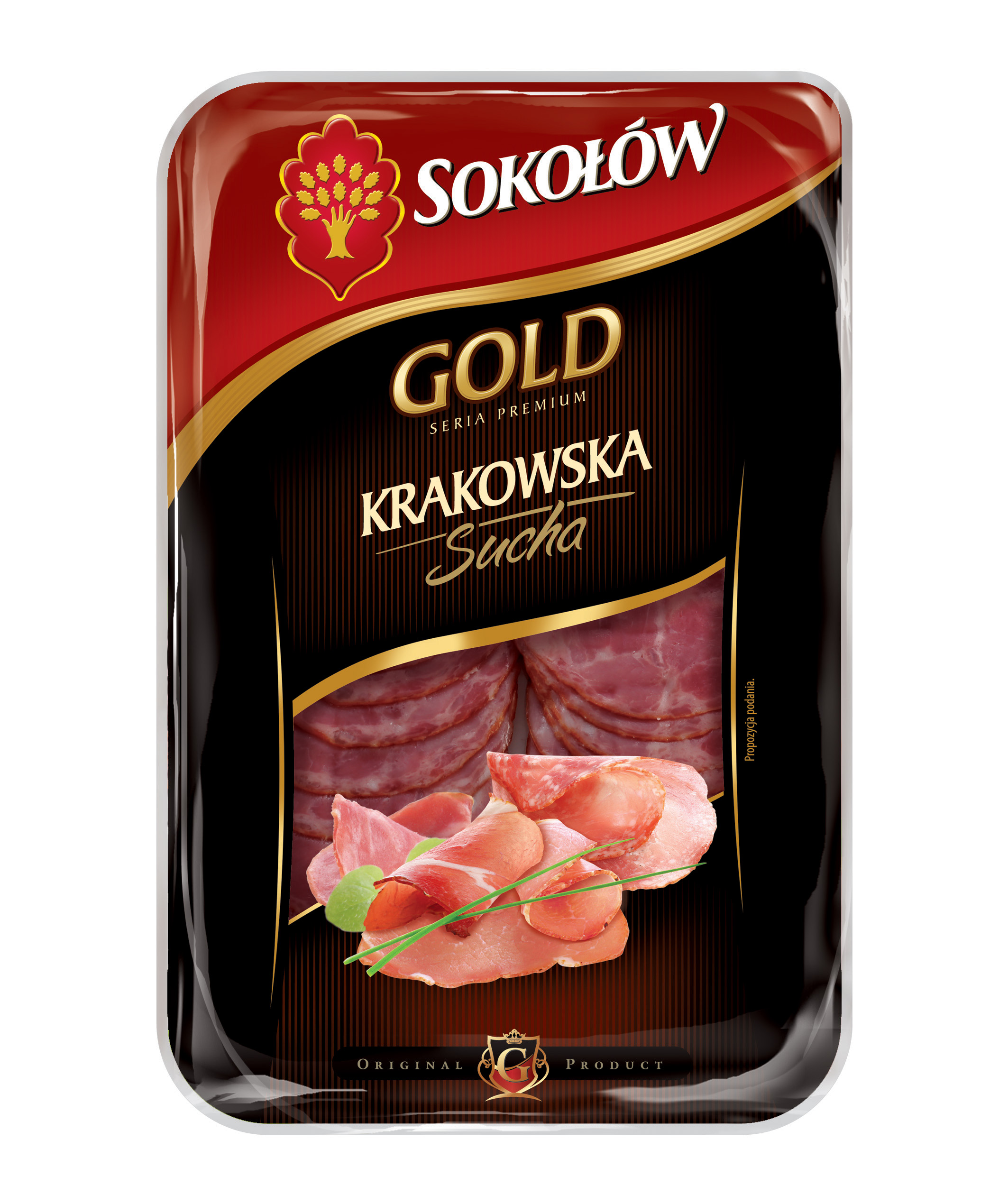 SOKOŁÓW Gold Kiełbasa krakowska sucha - plastry frisco.pl