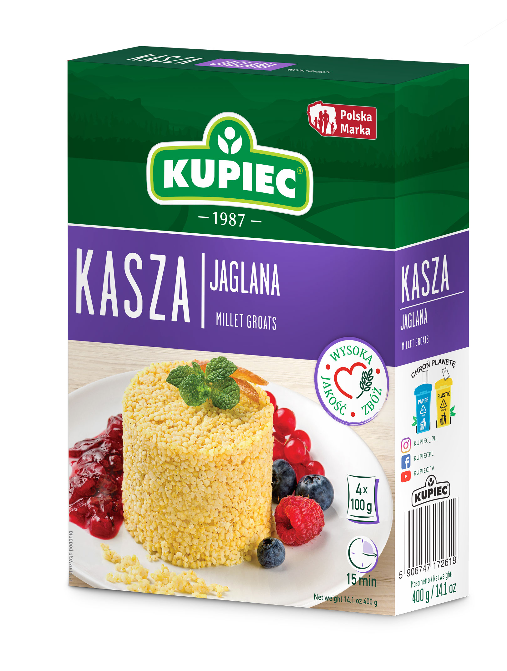 KUPIEC Kasza jaglana (4x100g) frisco.pl