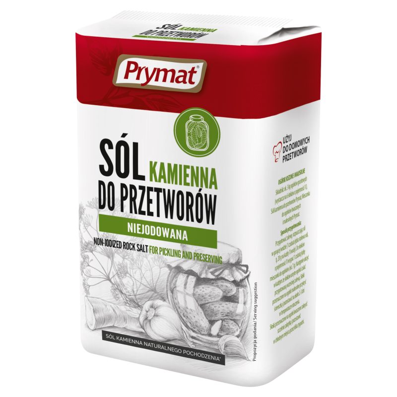 PRYMAT Sól kamienna do przetworów niejodowana