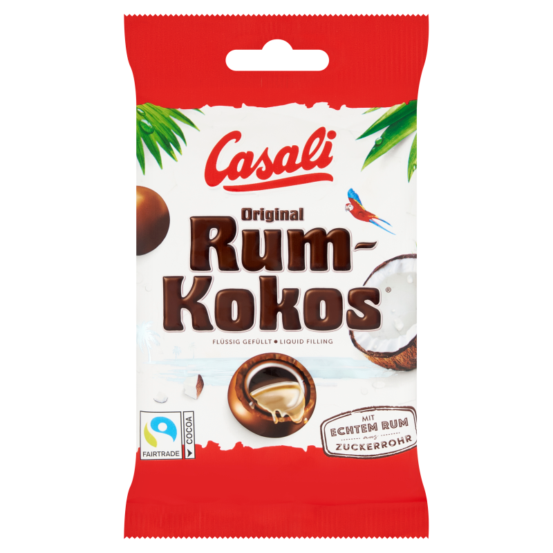 CASALI Draże rum-kokos w mlecznej czekoladzie