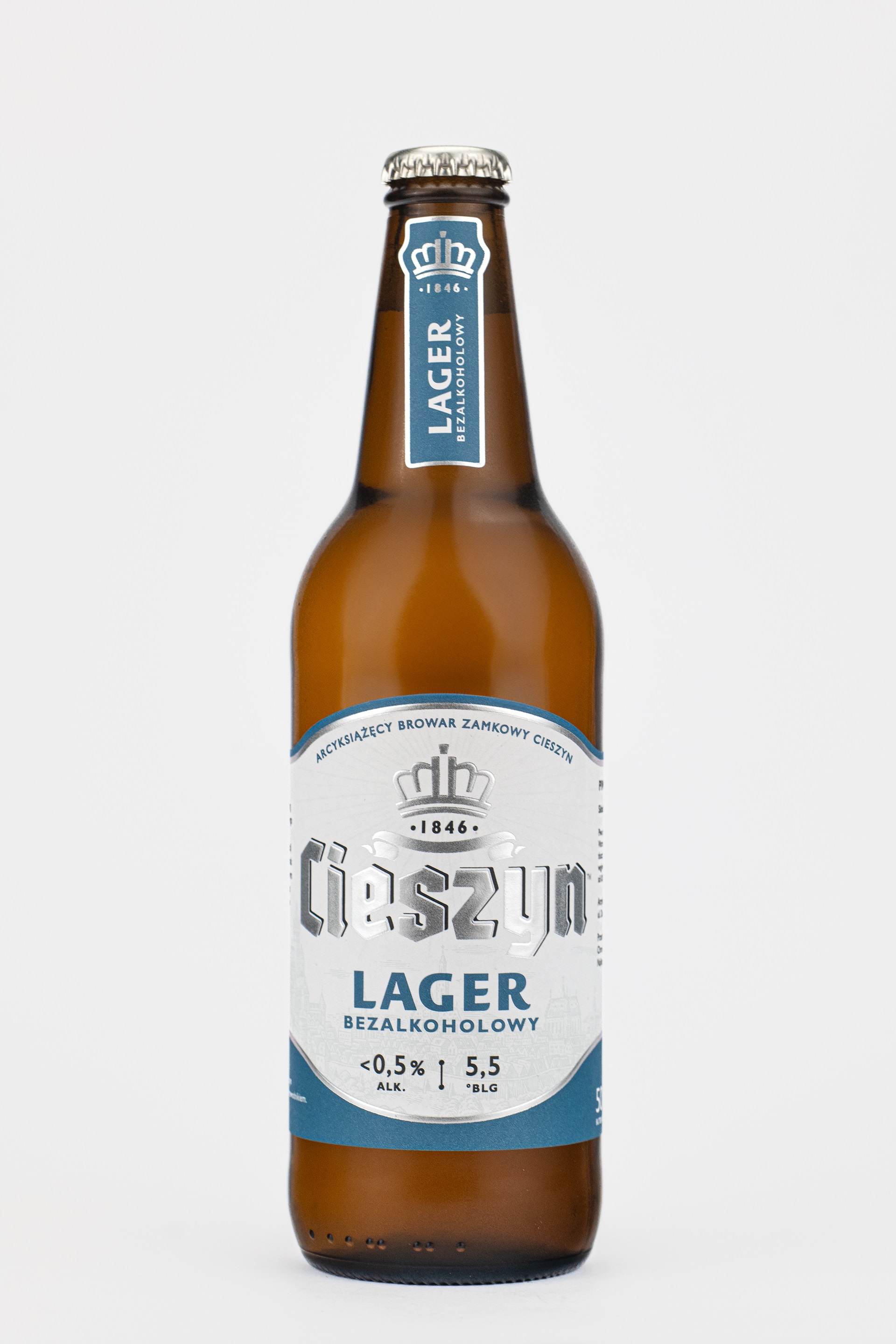 CIESZYN Lager Piwo bezalkoholowe (butelka bezzwrotna)