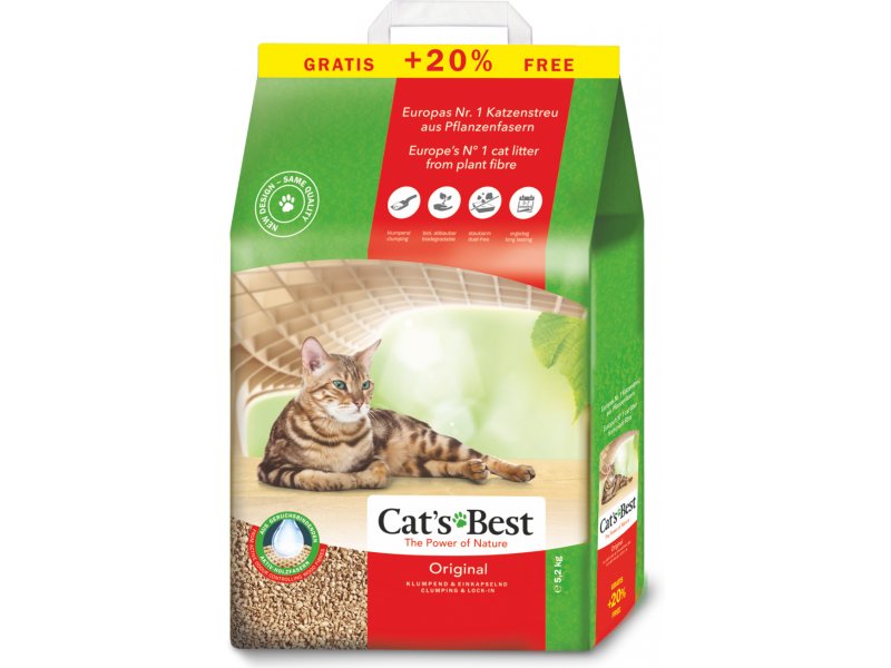 CAT'S BEST Original Żwirek drewniany 10L + 20%