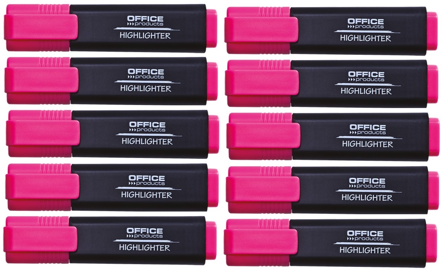 OFFICE PRODUCTS Zakreślacz fluorescencyjny kolor różowy, zestaw 10 sztuk