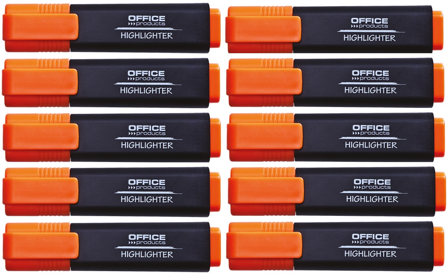 OFFICE PRODUCTS Zakreślacz fluorescencyjny kolor pomarańczowy, zestaw 10 sztuk