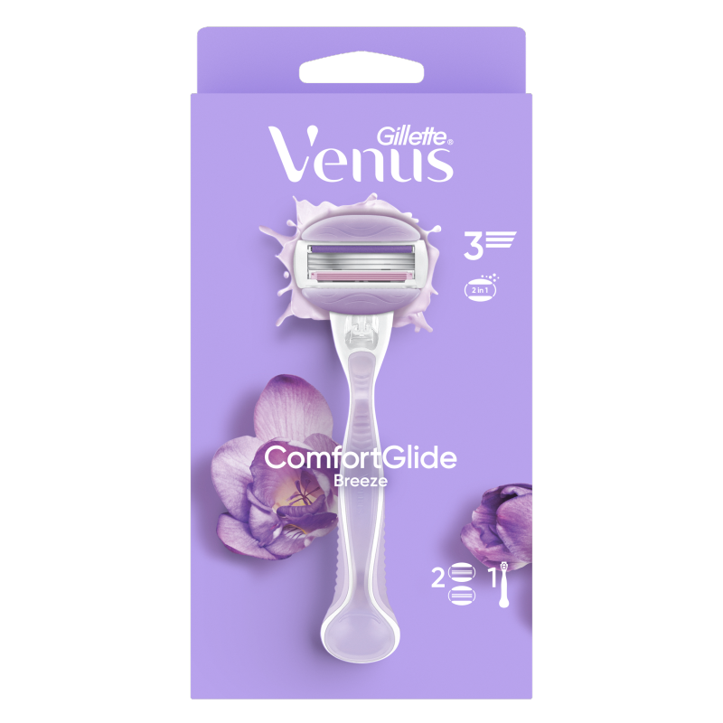 GILLETTE Venus Breeze Maszynka do golenia + 2 wkłady z żelem