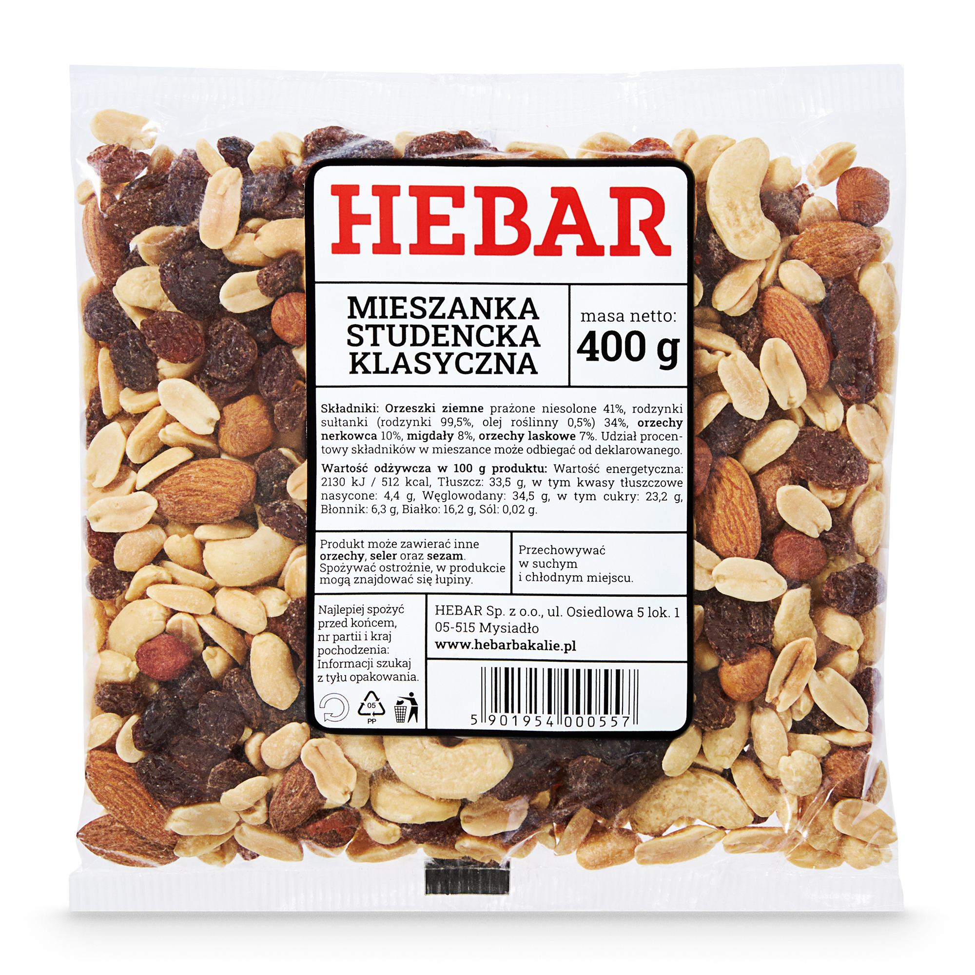 HEBAR Mieszanka studencka klasyczna