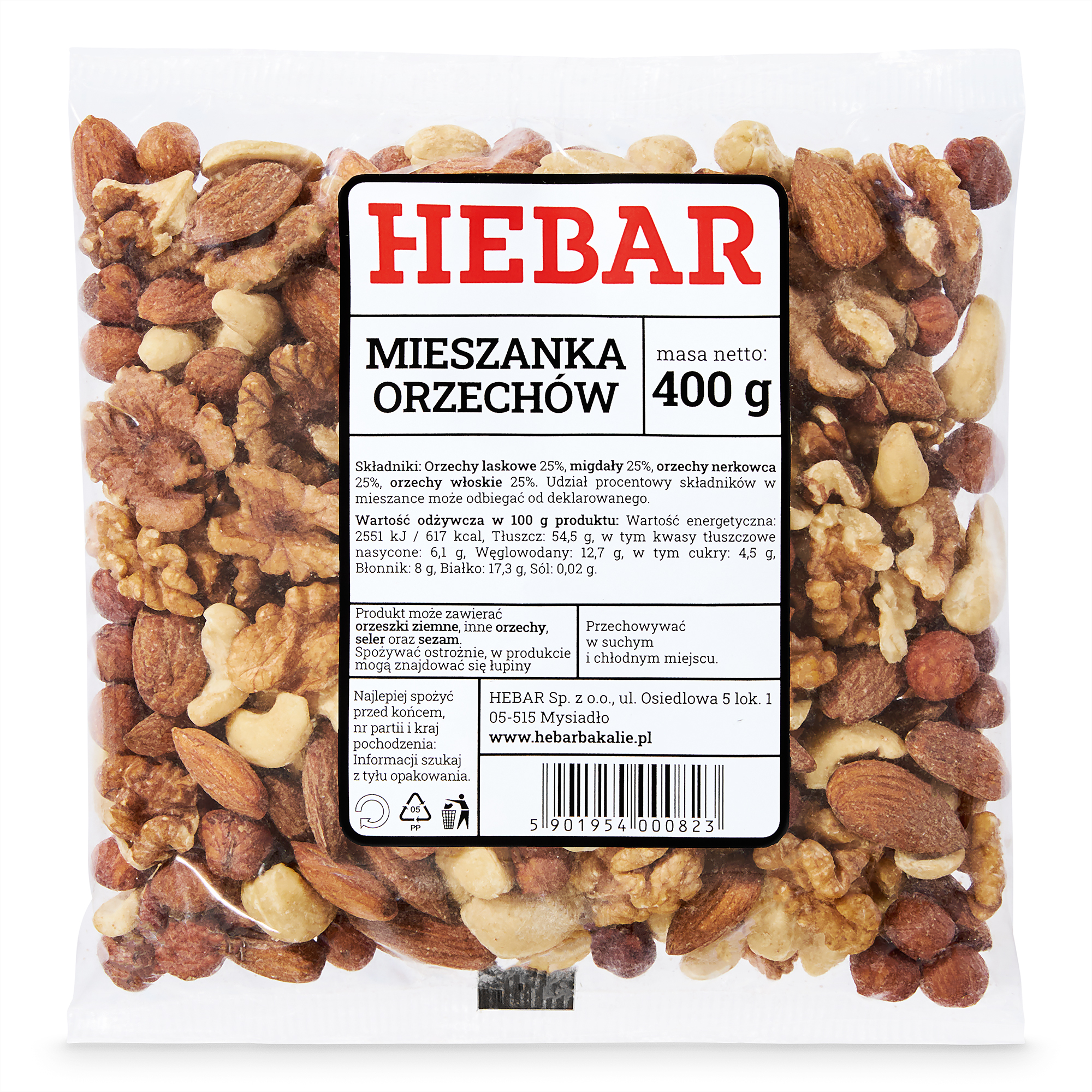 HEBAR Mieszanka orzechów