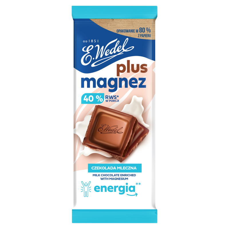 WEDEL Czekolada mleczna plus magnez