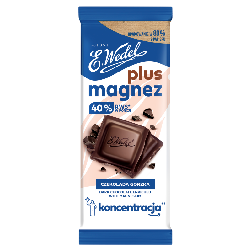 WEDEL Czekolada gorzka plus magnez