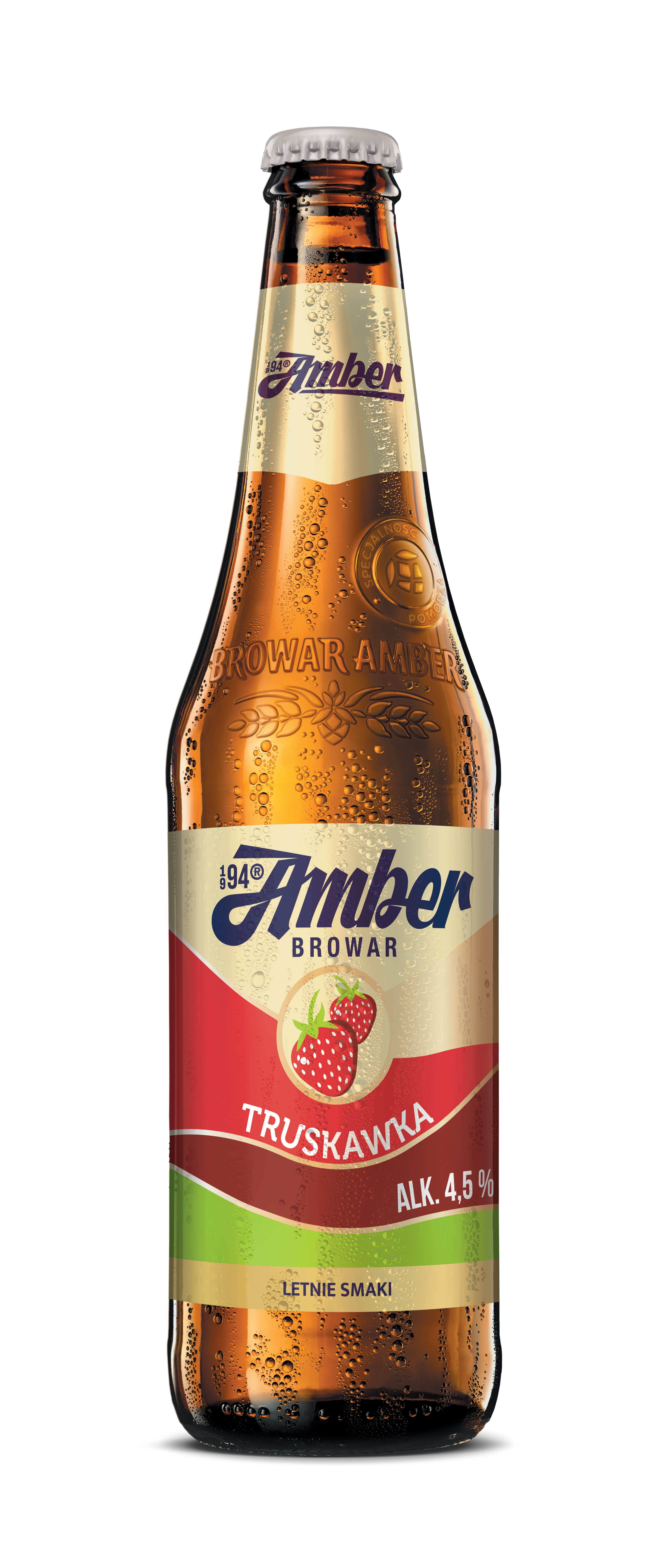 AMBER Truskawka Piwo (butelka bezzwrotna)