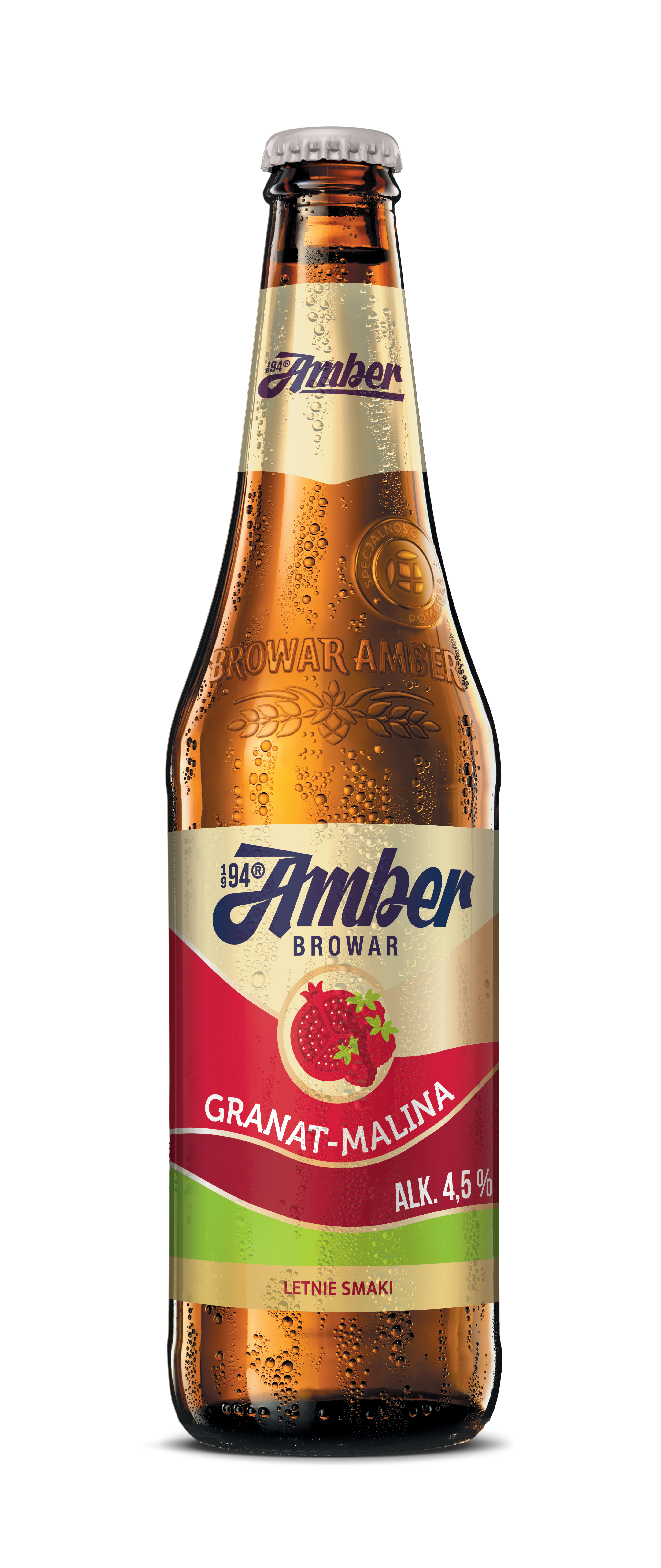 AMBER Granat - malina Piwo (butelka bezzwrotna)