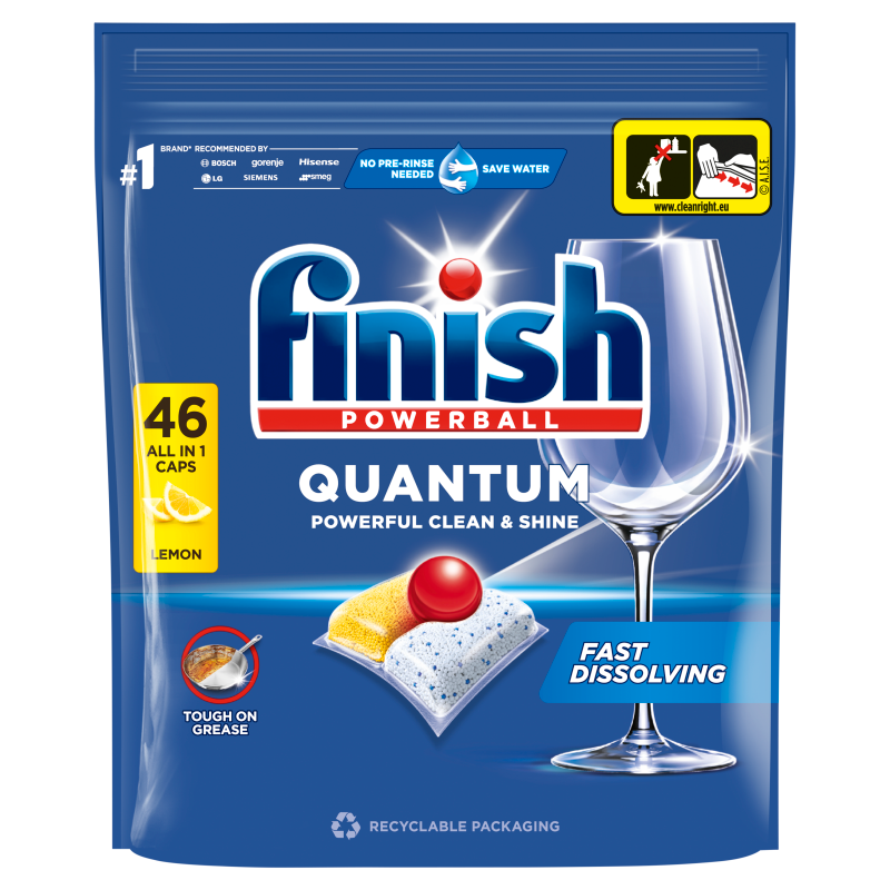 FINISH Kapsułki do mycia naczyń w zmywarce Lemon 46 szt.