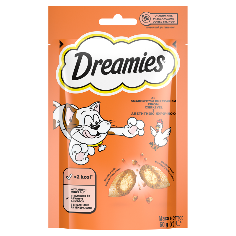 DREAMIES Przysmaki dla Kotów z Pysznym Kurczakiem frisco.pl