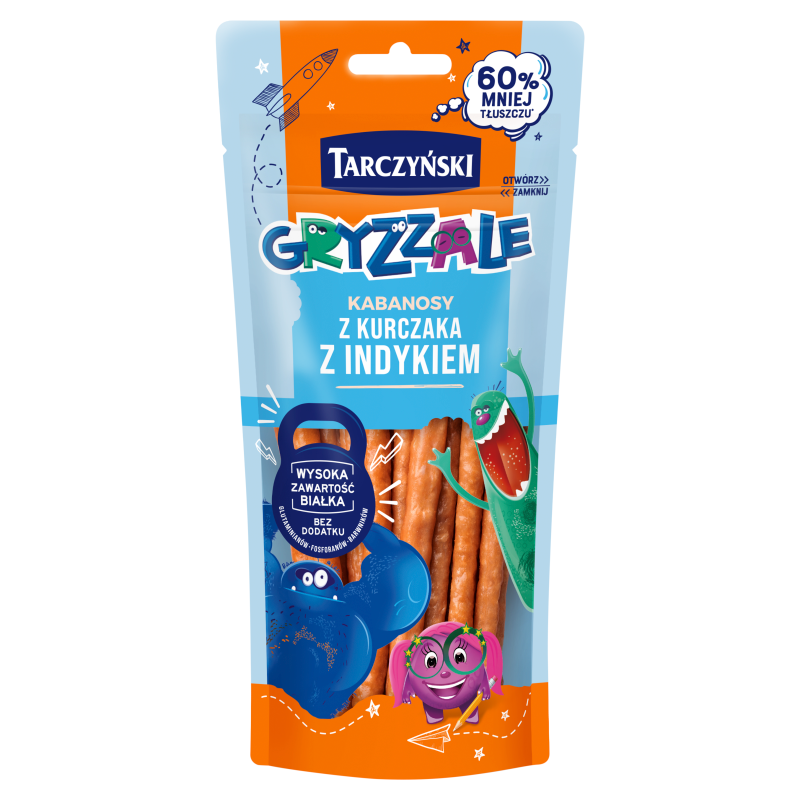 TARCZYŃSKI Gryzzale Kabanoski z kurczaka bezglutenowe frisco.pl