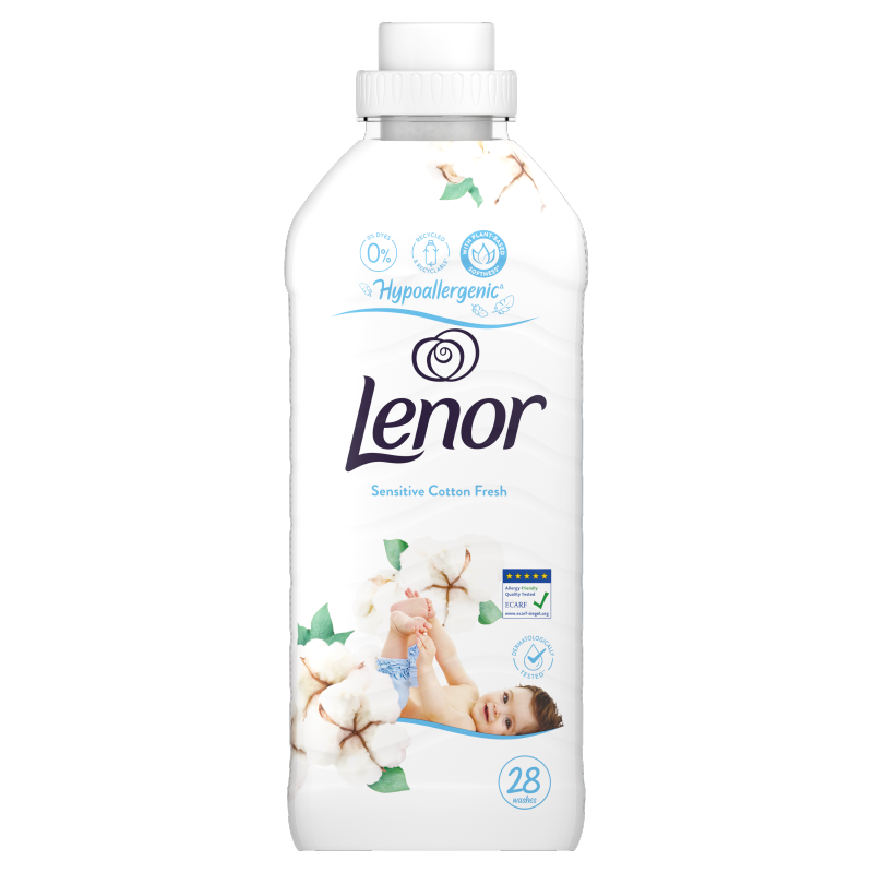 LENOR Płyn do płukania tkanin Sensitive Cotton Freshness 28 prań