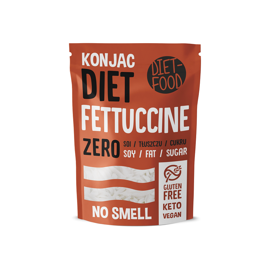 DIET FOOD Makaron konjac fettucine (wstążki) bezglutenowy