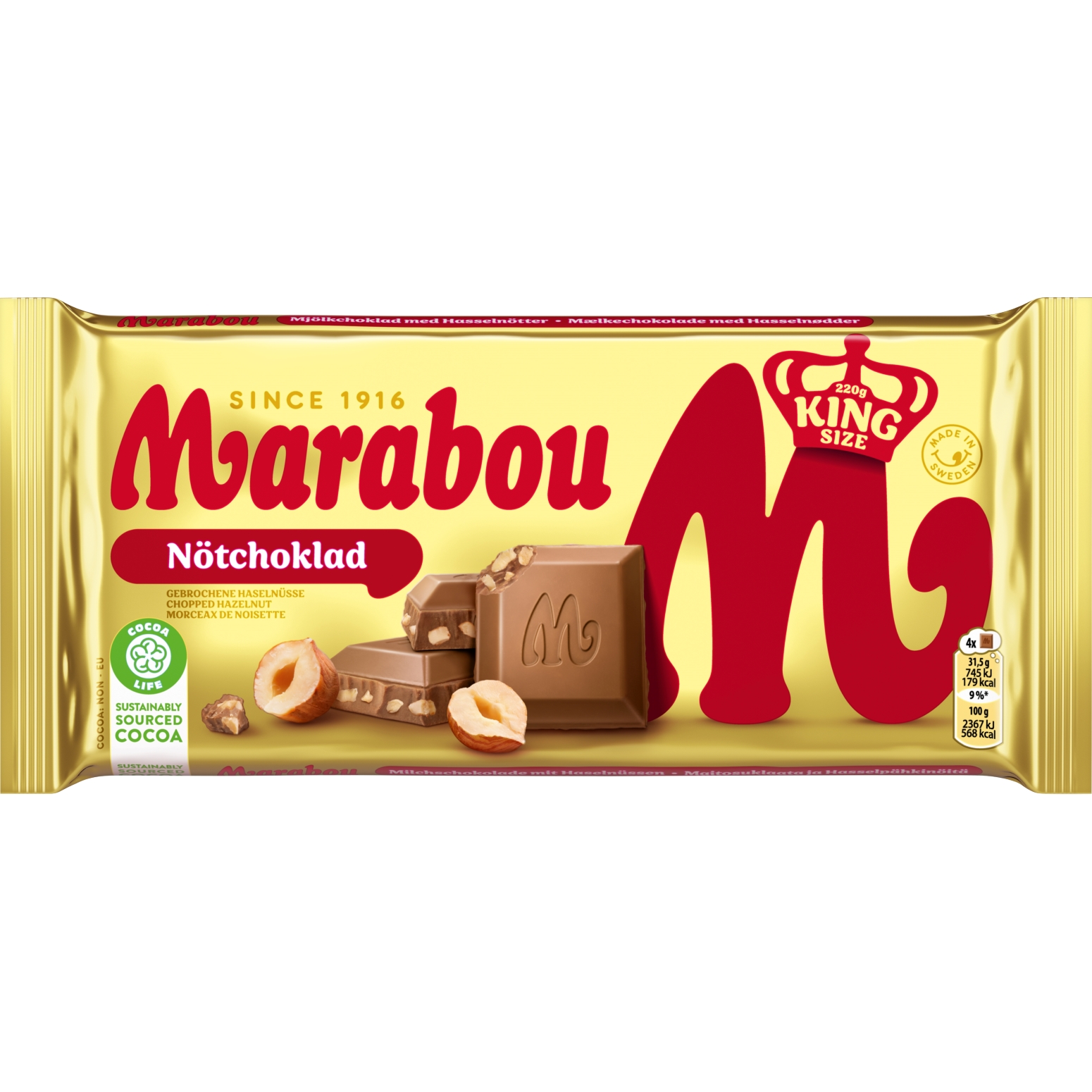 MARABOU Czekolada mleczna z orzechami