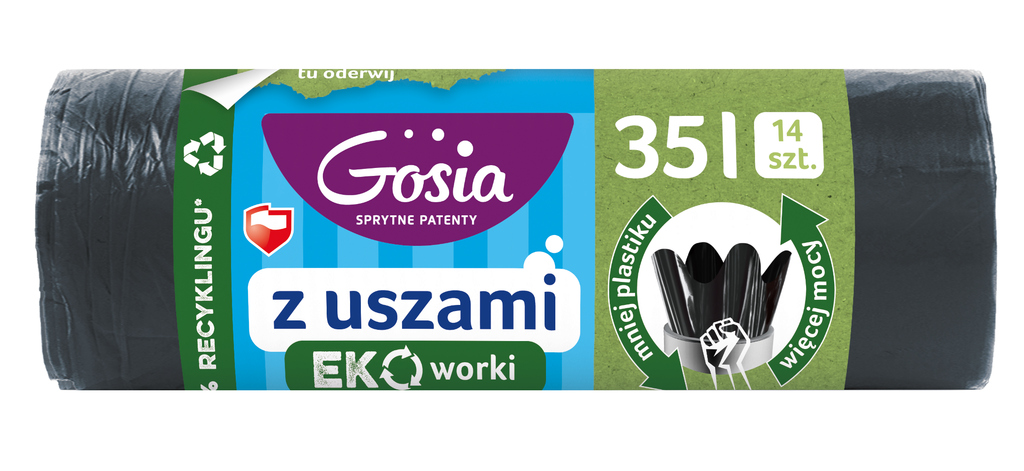 GOSIA Worki na śmieci z uszami 35l 10 szt.