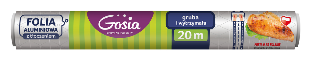 GOSIA Folia aluminiowa z tłoczeniem rolka /290mm/20m