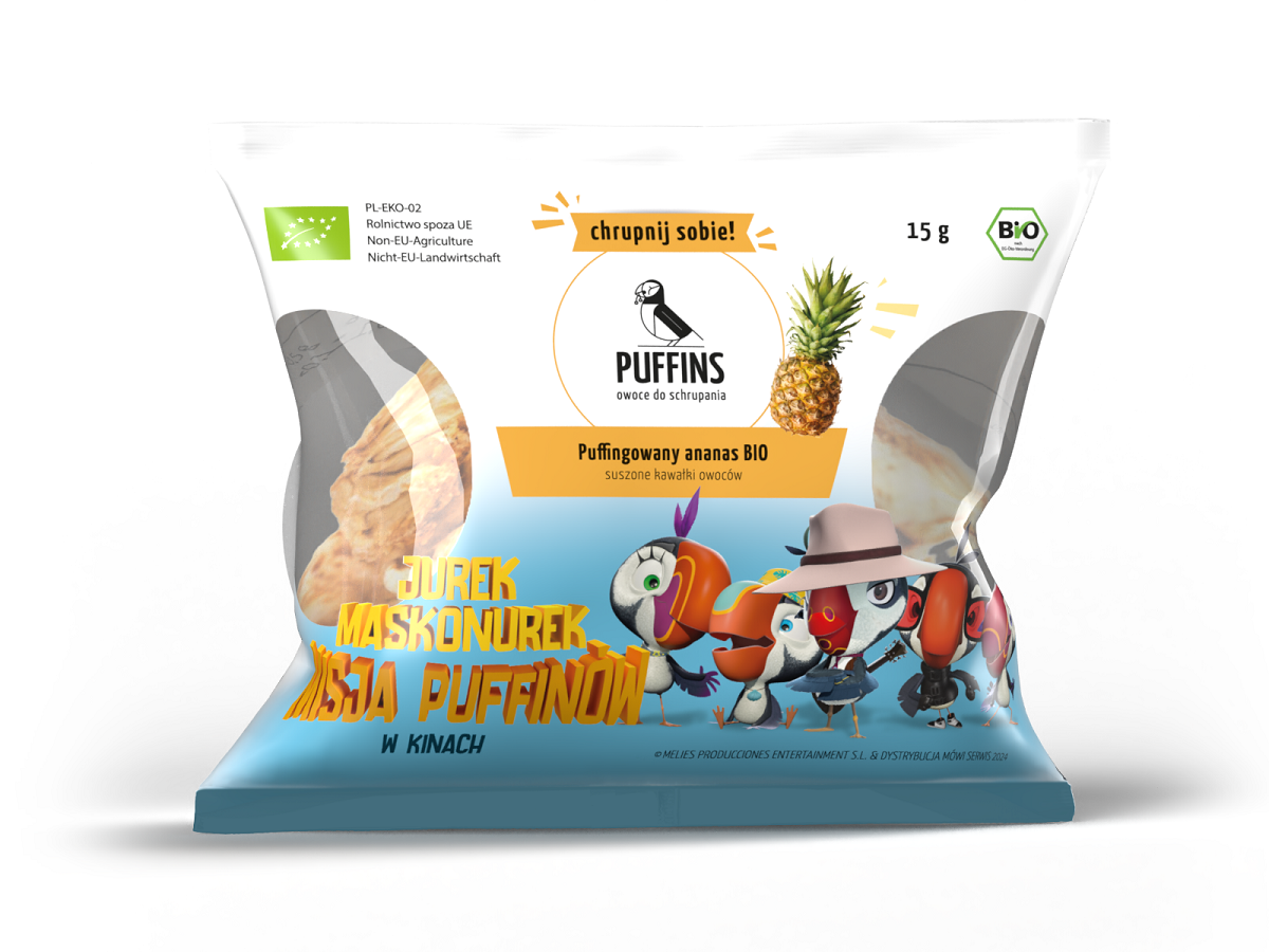 PUFFINS Ananas Puffingowany BIO
