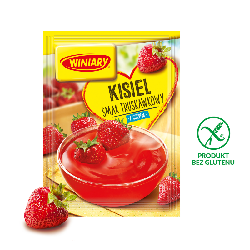 WINIARY Kisiel o smaku truskawkowym (z cukrem) bezglutenowy frisco.pl