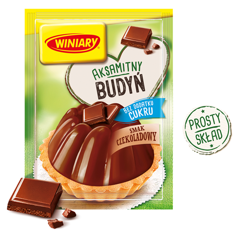 WINIARY Budyń o smaku czekoladowym (bez cukru) bezglutenowy frisco.pl