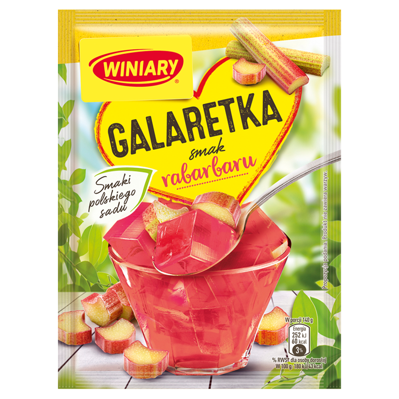 WINIARY Galaretka o smaku rabarbaru frisco.pl