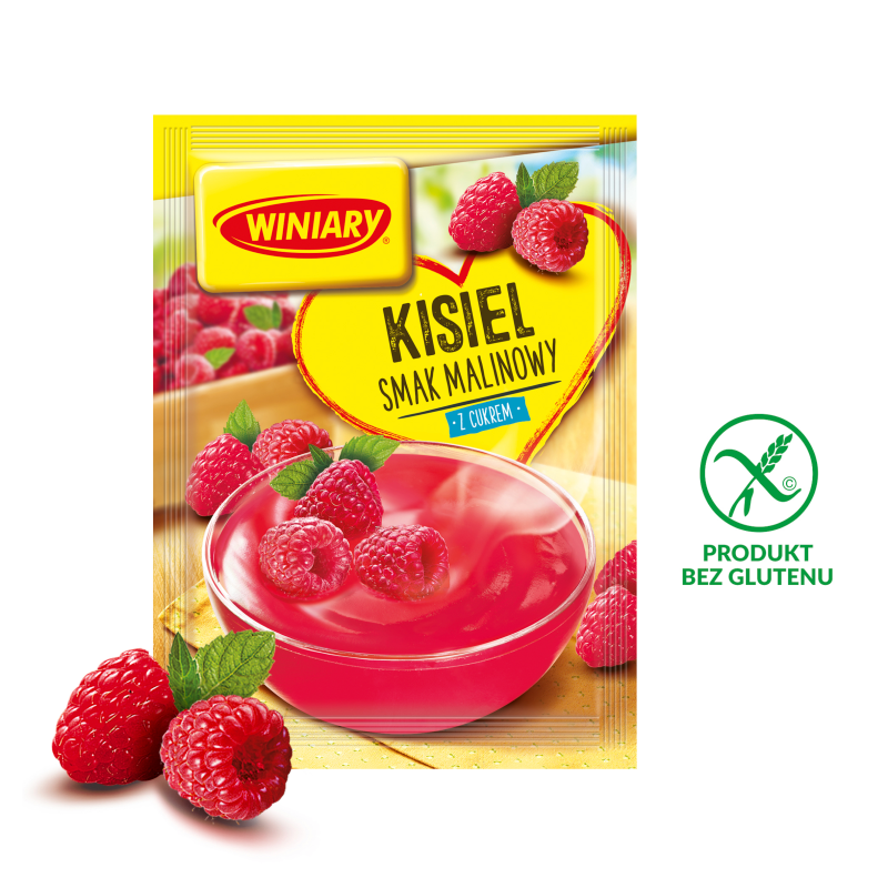 WINIARY Kisiel o smaku malinowym (z cukrem) bezglutenowy frisco.pl