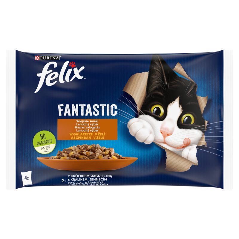 FELIX® Fantastic Karma dla kotów - Wiejskie smaki w galaretce 4x85g frisco.pl