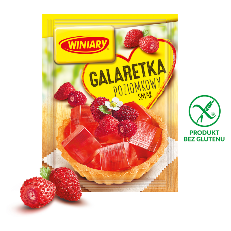 WINIARY Galaretka o smaku poziomkowym bezglutenowa frisco.pl