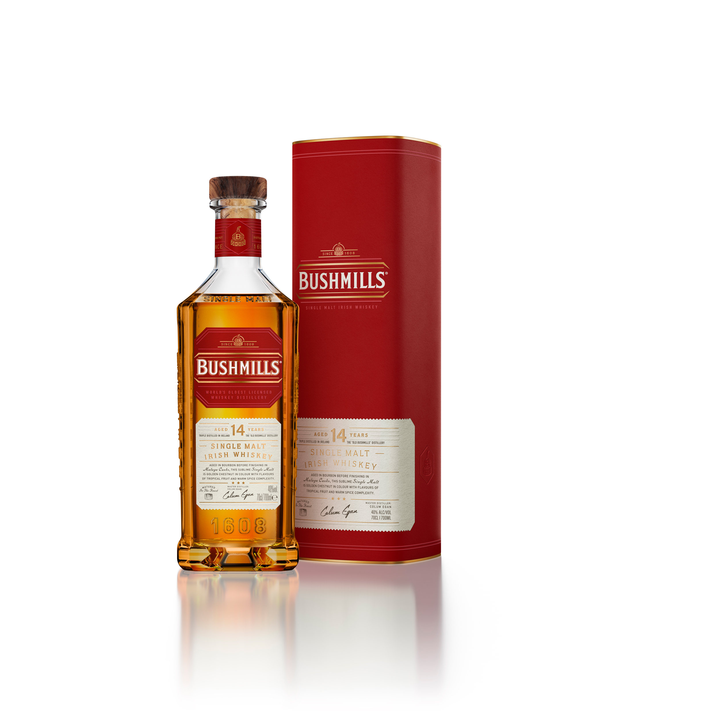 BUSHMILLS Single Malt 14YO Malaga Finish Whiskey