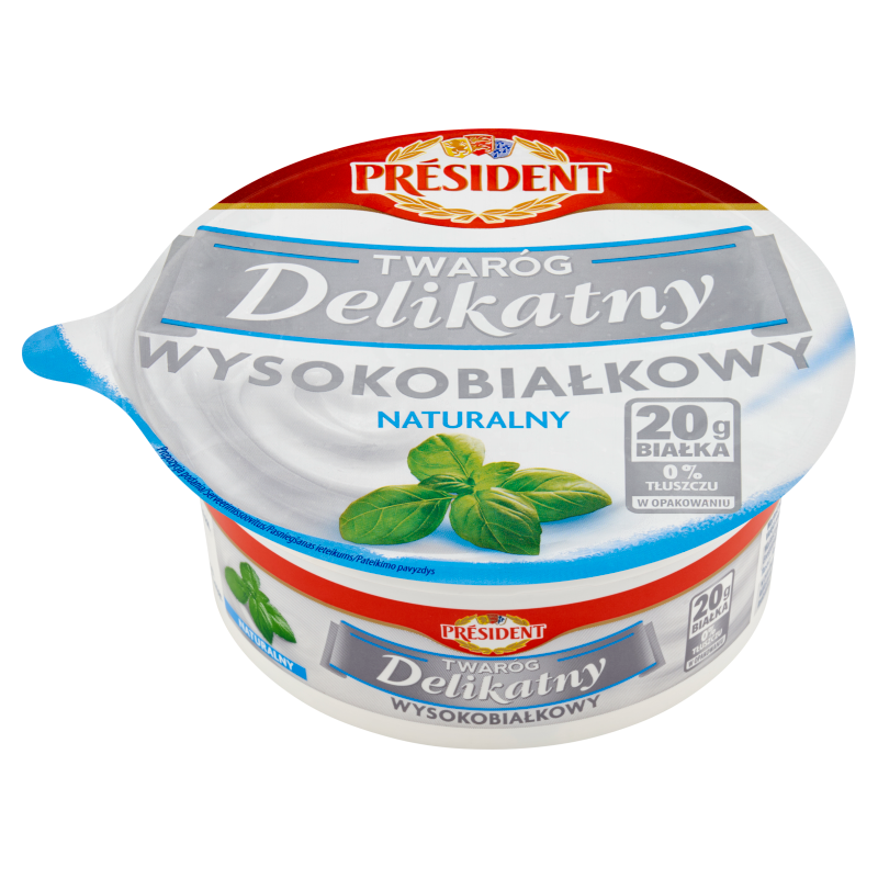 PRESIDENT Twaróg delikatny wysokobiałkowy naturalny frisco.pl